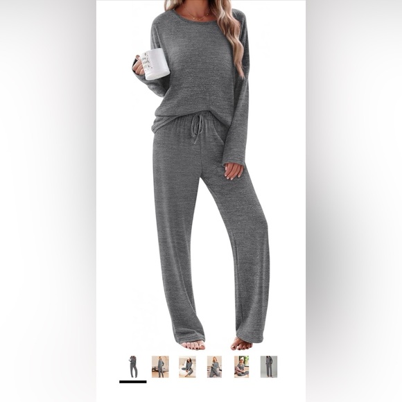 Ekouaer Other - Ekouaer Pajama Set Womens Long Sleeve - Gray - Large